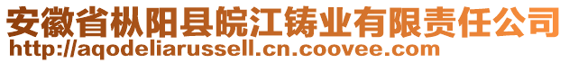 安徽省枞阳县皖江铸业有限责任公司