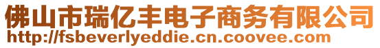 佛山市瑞億豐電子商務(wù)有限公司