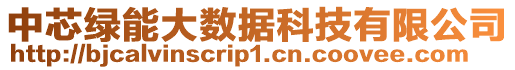 中芯綠能大數據科技有限公司