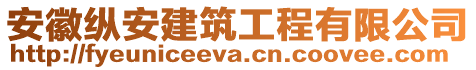 安徽縱安建筑工程有限公司