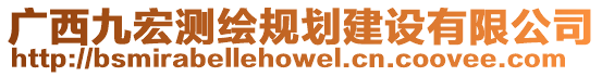 廣西九宏測繪規(guī)劃建設有限公司