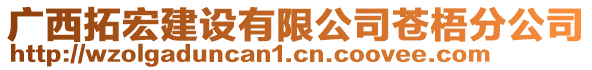 廣西拓宏建設有限公司蒼梧分公司