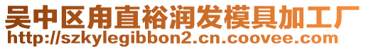 吳中區甪直裕潤發模具加工廠
