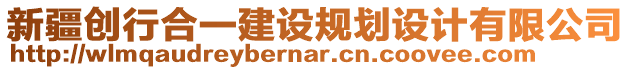 新疆創(chuàng)行合一建設(shè)規(guī)劃設(shè)計(jì)有限公司