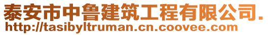 泰安市中魯建筑工程有限公司.