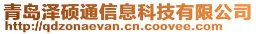 青島澤碩通信息科技有限公司