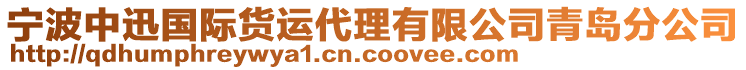 寧波中迅國際貨運代理有限公司青島分公司