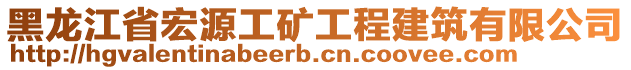 黑龍江省宏源工礦工程建筑有限公司