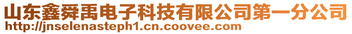 山东鑫舜禹电子科技有限公司第一分公司