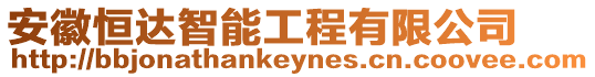 安徽恒達(dá)智能工程有限公司