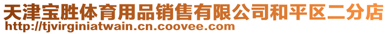 天津?qū)殑袤w育用品銷售有限公司和平區(qū)二分店