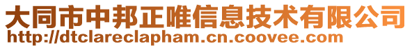大同市中邦正唯信息技術有限公司