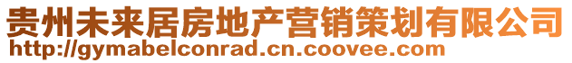 貴州未來(lái)居房地產(chǎn)營(yíng)銷(xiāo)策劃有限公司