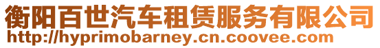衡陽百世汽車租賃服務有限公司