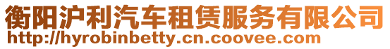 衡陽滬利汽車租賃服務有限公司
