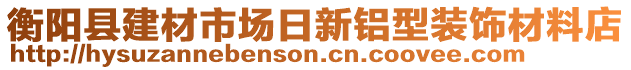 衡陽縣建材市場日新鋁型裝飾材料店