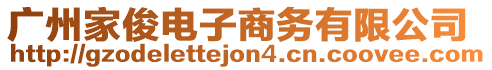 廣州家俊電子商務(wù)有限公司