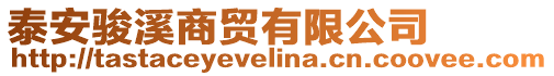 泰安駿溪商貿(mào)有限公司