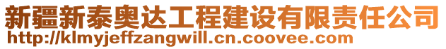 新疆新泰奧達工程建設(shè)有限責(zé)任公司