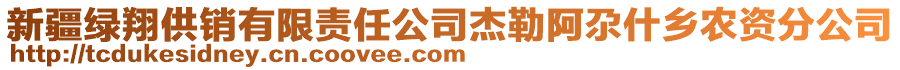 新疆綠翔供銷有限責(zé)任公司杰勒阿尕什鄉(xiāng)農(nóng)資分公司