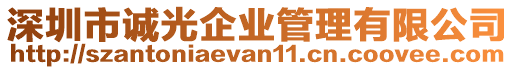 深圳市誠(chéng)光企業(yè)管理有限公司