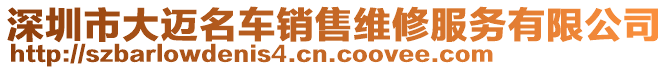 深圳市大邁名車銷售維修服務(wù)有限公司