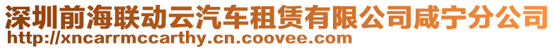 深圳前海聯(lián)動(dòng)云汽車(chē)租賃有限公司咸寧分公司