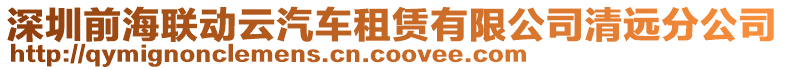 深圳前海聯(lián)動云汽車租賃有限公司清遠分公司
