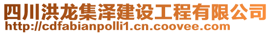 四川洪龍集澤建設(shè)工程有限公司