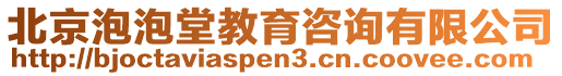 北京泡泡堂教育咨詢有限公司