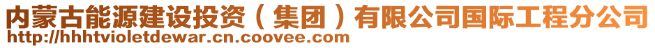 內(nèi)蒙古能源建設(shè)投資（集團(tuán)）有限公司國際工程分公司