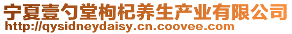 寧夏壹勺堂枸杞養生產業有限公司