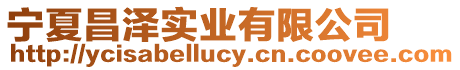 寧夏昌澤實業有限公司