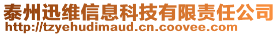 泰州迅維信息科技有限責(zé)任公司