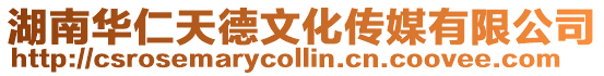 湖南華仁天德文化傳媒有限公司