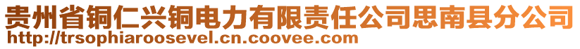 貴州省銅仁興銅電力有限責任公司思南縣分公司