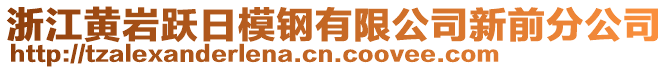 浙江黃巖躍日模鋼有限公司新前分公司