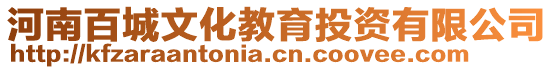 河南百城文化教育投資有限公司