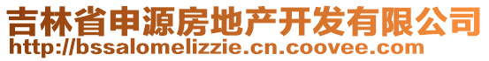 吉林省申源房地產(chǎn)開發(fā)有限公司