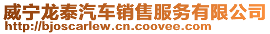 威寧龍泰汽車銷售服務有限公司