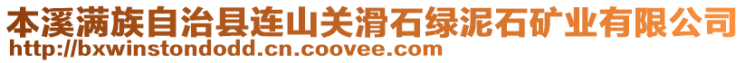 本溪滿族自治縣連山關滑石綠泥石礦業有限公司