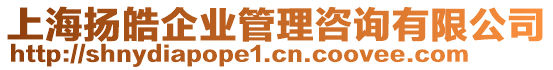 上海揚皓企業管理咨詢有限公司