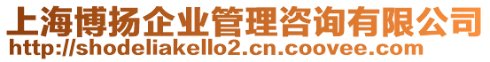 上海博揚企業管理咨詢有限公司