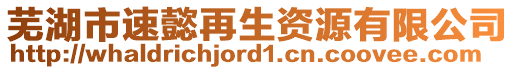 蕪湖市速懿再生資源有限公司