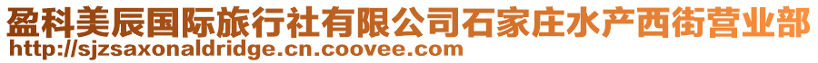 盈科美辰國(guó)際旅行社有限公司石家莊水產(chǎn)西街營(yíng)業(yè)部