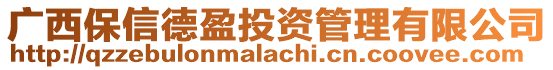 廣西保信德盈投資管理有限公司