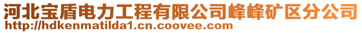 河北寶盾電力工程有限公司峰峰礦區分公司