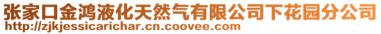 張家口金鴻液化天然氣有限公司下花園分公司