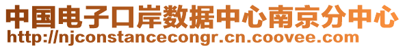 中國電子口岸數(shù)據(jù)中心南京分中心