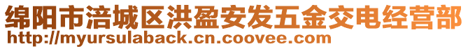 綿陽市涪城區(qū)洪盈安發(fā)五金交電經(jīng)營部